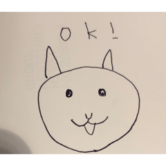 ねこのようなやぎのふざけたスタンプ