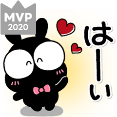 しろくなりたいくろうさぎのスタンプ