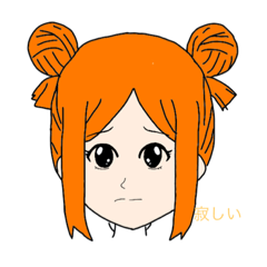 お団子女の子（ボブ）