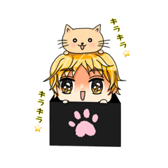 コロと自分のスタンプ1