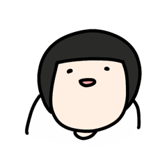 マッシュルームヘアーの女の子