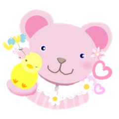 ピョぴょとクマちゃん。