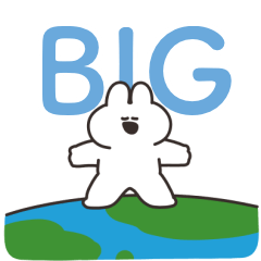 オタクうさちゃんのBigスタンプ　その２