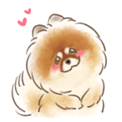 ポメラニアンのアンちゃんスタンプ