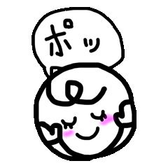 まるみ吹き出しスタンプ