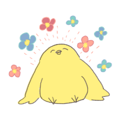 若干まるめのひよこ