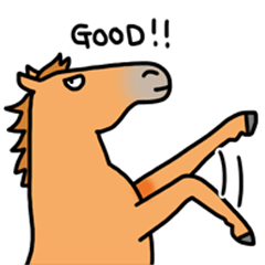 おがわじゅりの馬スタンプ 第４弾