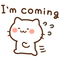 シンプルかわいいねこの英語