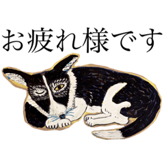 たけがみzoo展記念スタンプ　犬とか猿…