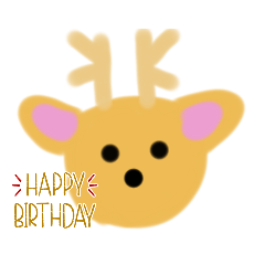 動物顔だけのスタンプ