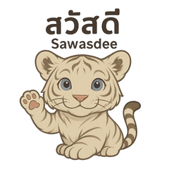 しろとらのひとこと - タイ語