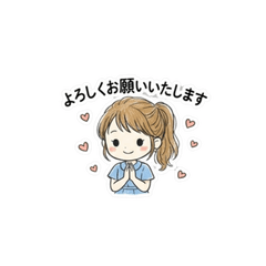 【敬語】ず～っと使える♪かわいいスタンプ