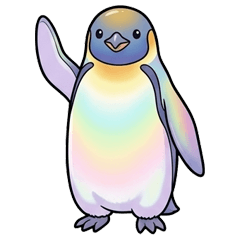 Colorful and adorable penguins