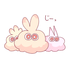 ウサギみたいなふわふわと女の子