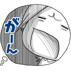 影のある女の子3 フキダシで伝えるスタンプ