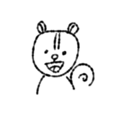 ちょっと喧嘩腰なリス