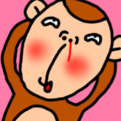 男子が好きそうな猿のスタンプ２