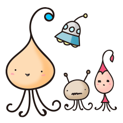 宇宙人ファミリースタンプ