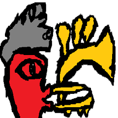 美術１の俺が描いた元気なスタンプ