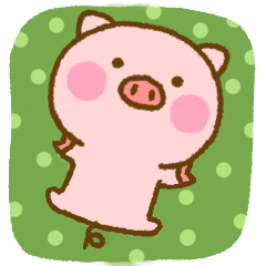 まんまるブタさん ☆よく使う言葉☆北欧風