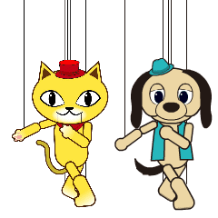 マリオニャットとパぺすけ