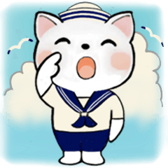 可愛い猫さん達のスタンプ♡夏編