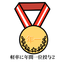 軽率に年間1位を授与できるスタンプ2