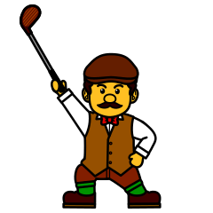 ゴルフなスタンプ　ポップアップ