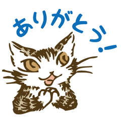 猫のダヤンスタンプ　ペンタッチ