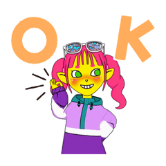 かわいくて面白いねこと女の子のアバター