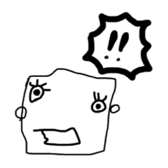 ちょっとへんてこなスタンプ