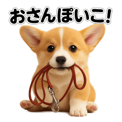 ヨチヨチコーギーの日常スタンプ