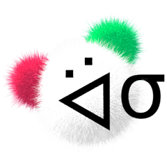 もふもふで可愛い特殊顔文字スタンプ