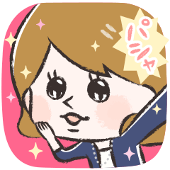 キラキラ女子のためのスタンプ