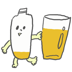 ボトル、たこやき、ぶた、ほし、フォーク