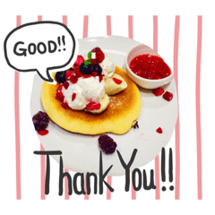 イチゴベリーパンケーキ