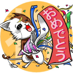 第５弾・仙台弁猫マサムネスタンプ