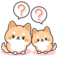 しばいぬ親子の連絡スタンプ