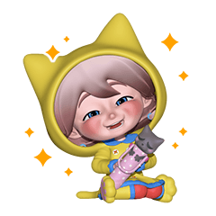 てむスタンプ（雨の日）