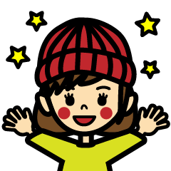 キュートなニット帽女子トモちゃん