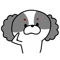 パーティーカラーのコッカーかキャバリア