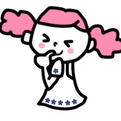 女の子のためのスタンプです。