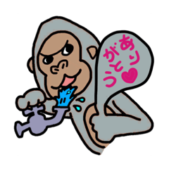 ゴリラのあいさつ