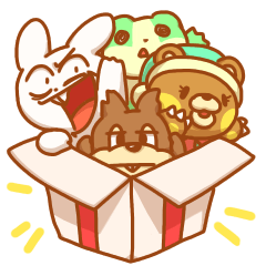 うさぎとりすとくまとかえるの冬