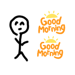 普通に使える棒人間スタンプ