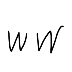 ひらがな(手書き)