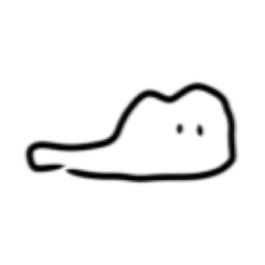 シンプルすぎる一筆書きスタンプ