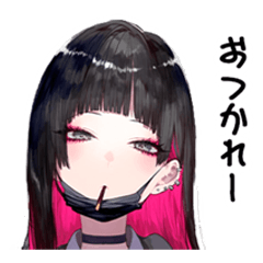 地雷系ひよこ店長スタンプ