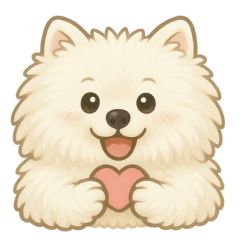 サモエドのKiのもふもふスタンプ