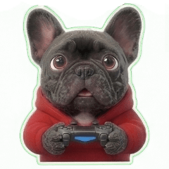 フレンチブルドッグ福ちゃんの子供スタンプ